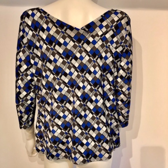 Alcacuz Blue/Grey Patterned Shirt - Picture 2 of 2